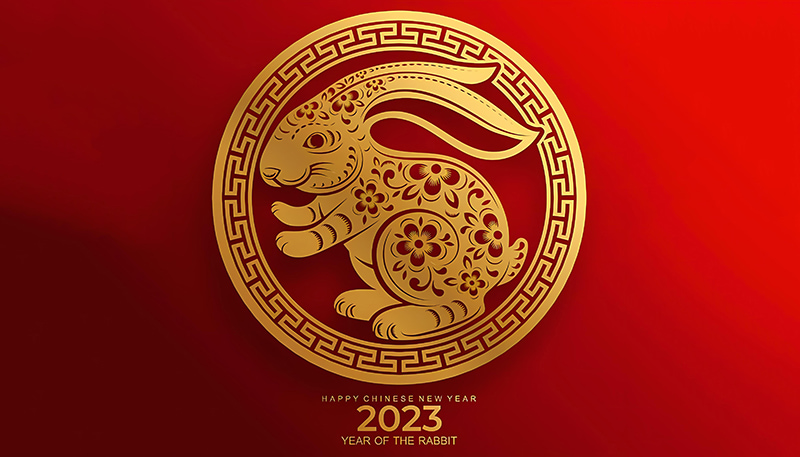 Vakantieaankondiging voor Chinees Nieuwjaar