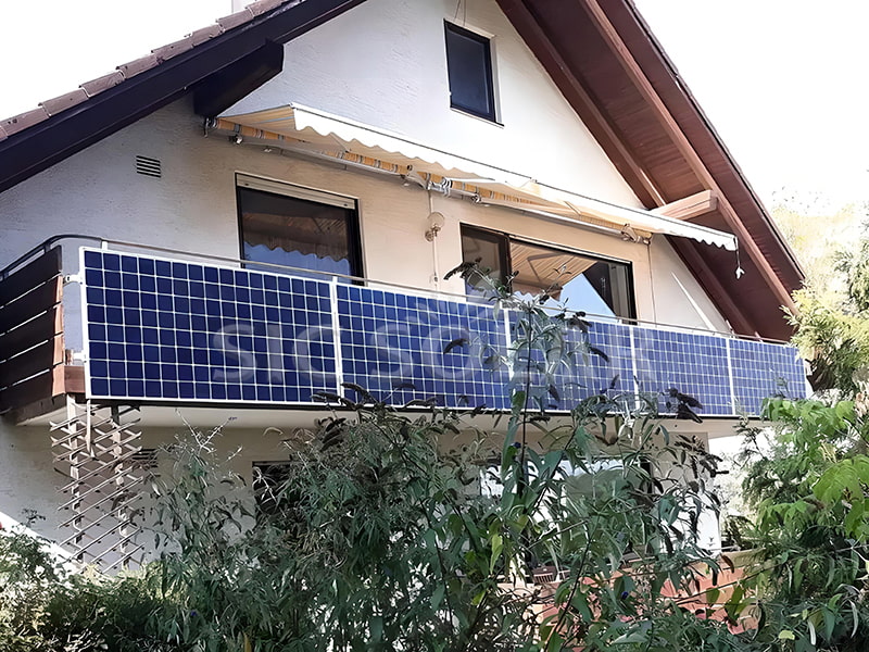 Balkonbeugel op zonne-energie van 2,5 kW in Denemarken
        