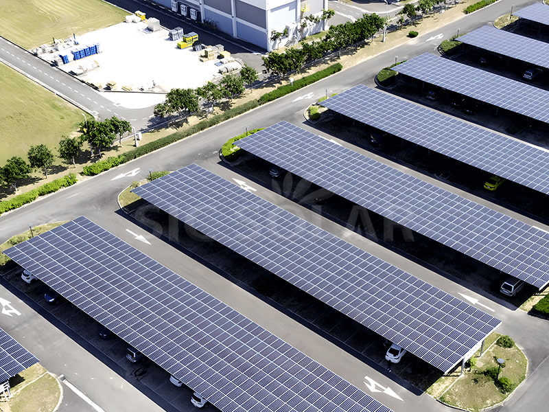 2MW Solar aluminium carportbeugelsysteem