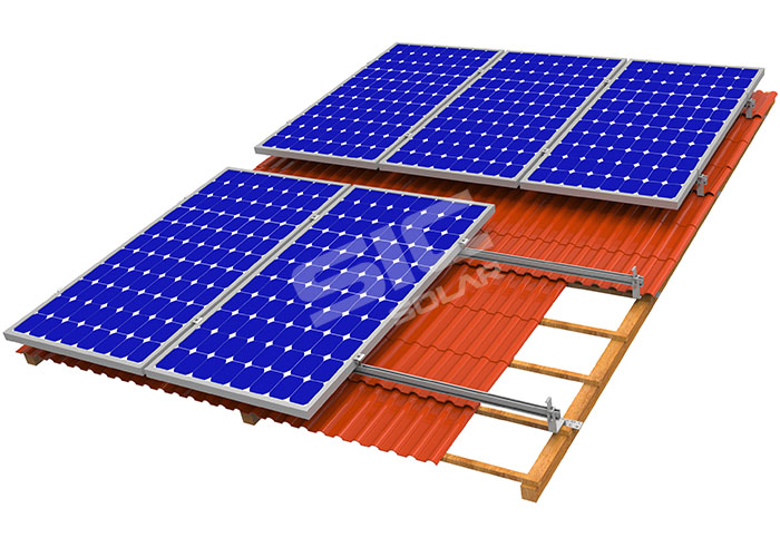 solar panel roof mounts tile