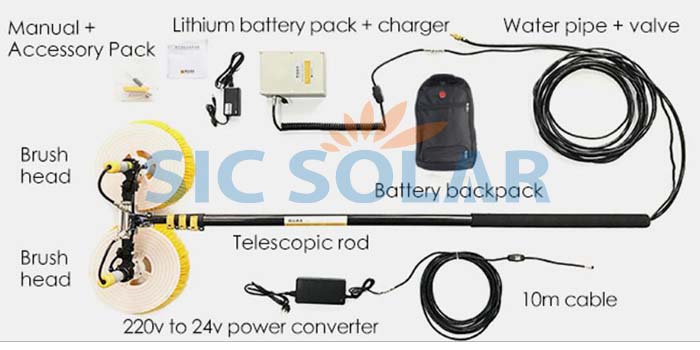 Electric photovoltaic panel cleaning machine Electric photovoltaic panel cleaning machine