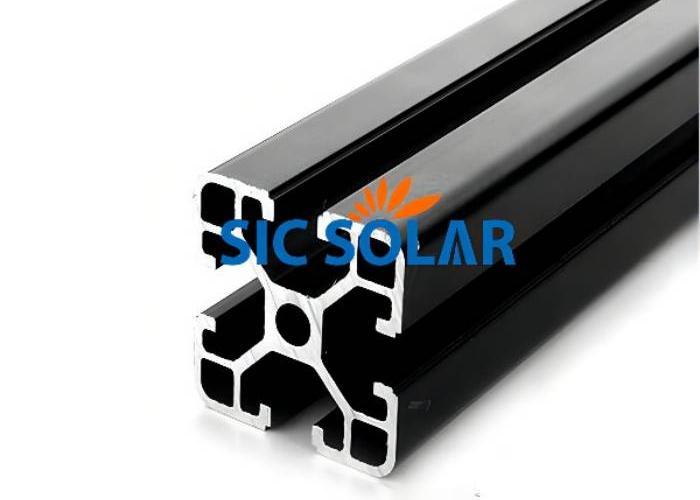 Zwart solar 40*40 aluminium profiel