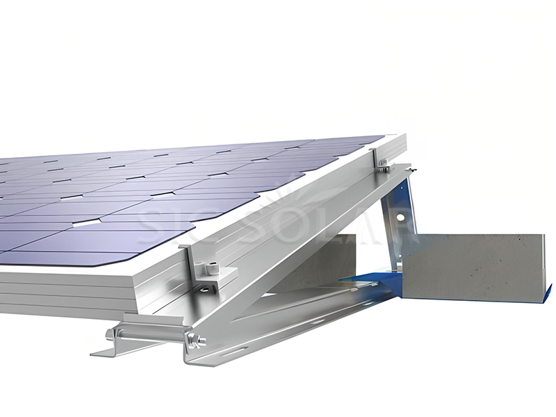Montagesysteem voor ballast van zonnepanelen