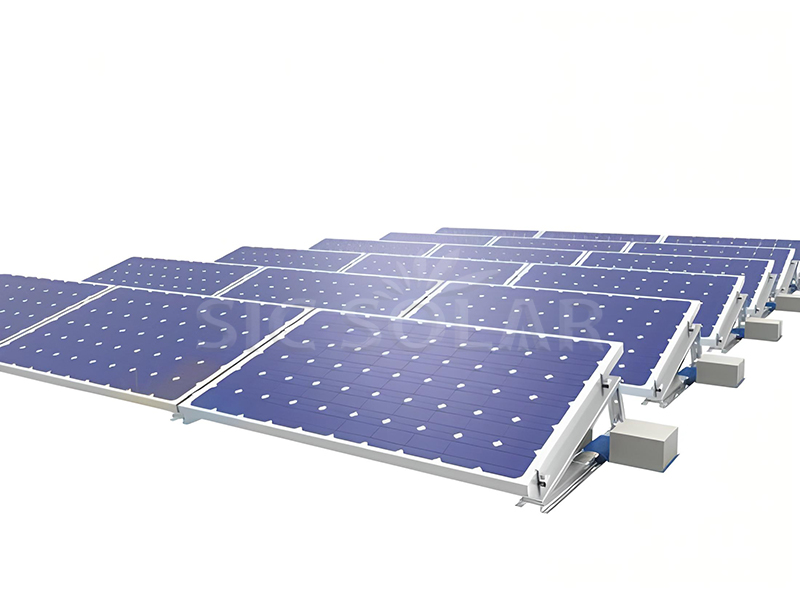 Montagesysteem voor ballast van zonnepanelen
