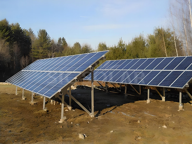Aluminium grondmontage op zonne-energie