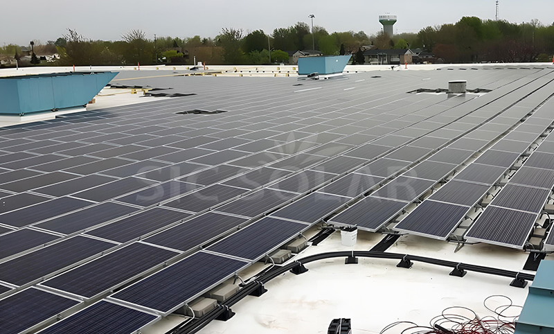 Montagesystemen voor platte daken op zonne-energie
