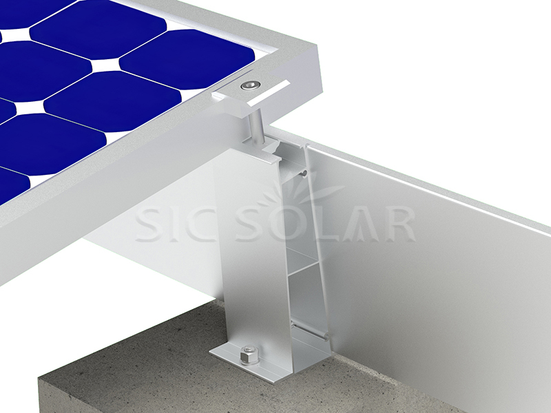 Montagesysteem voor plat dak voor zonnepanelen