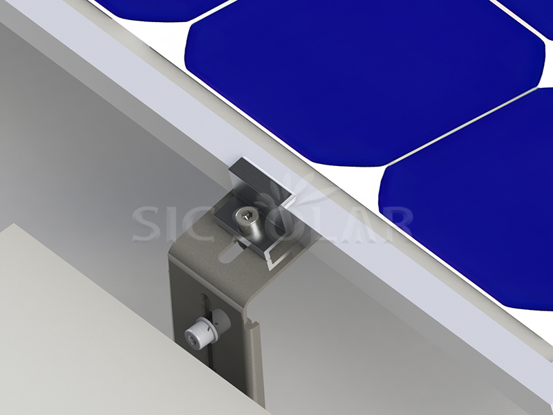 Solar flat roof mounting system