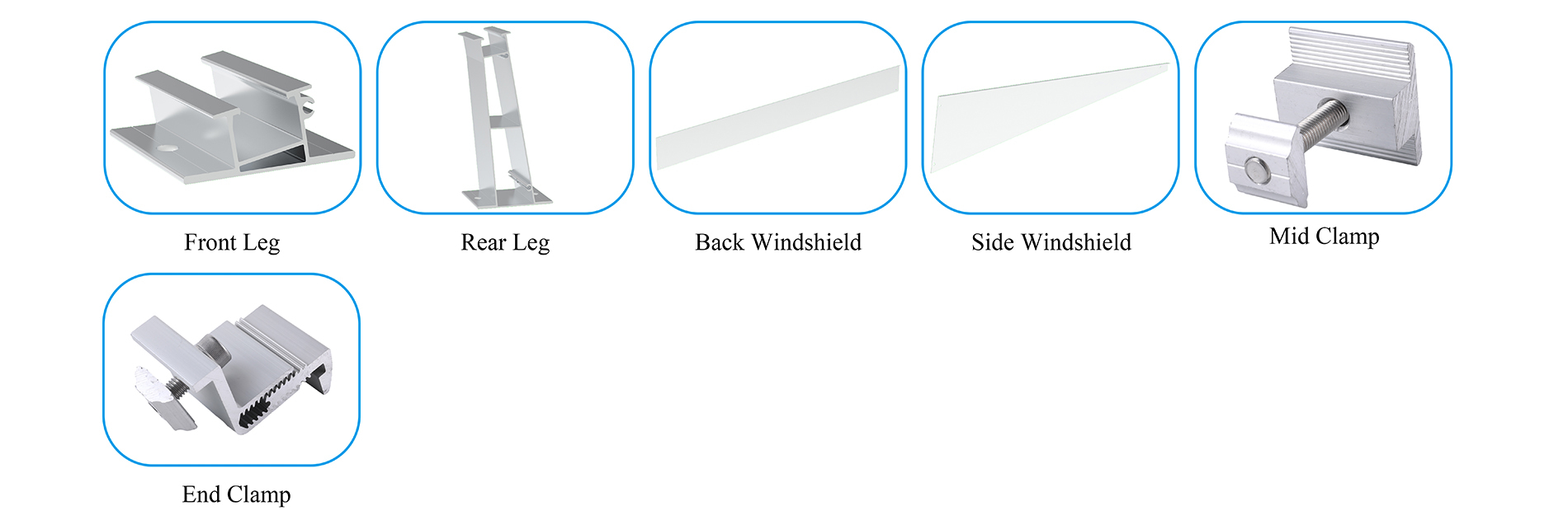 Flat Roof  Ballasted Solar Mounting System