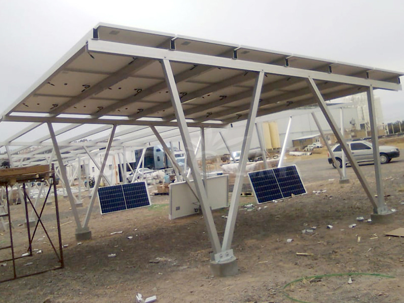 China Carport voor parkeren op zonne-energie