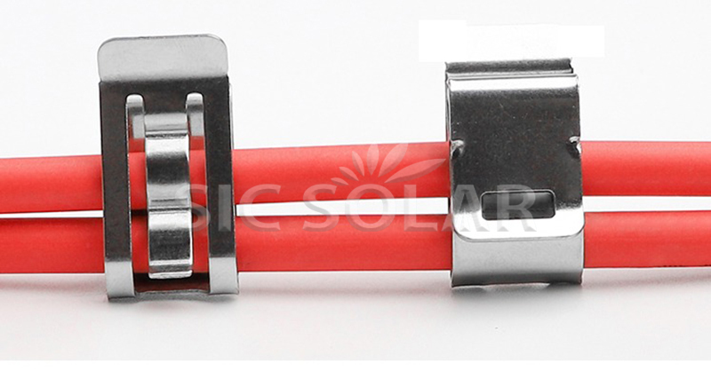 solar cable wire clips