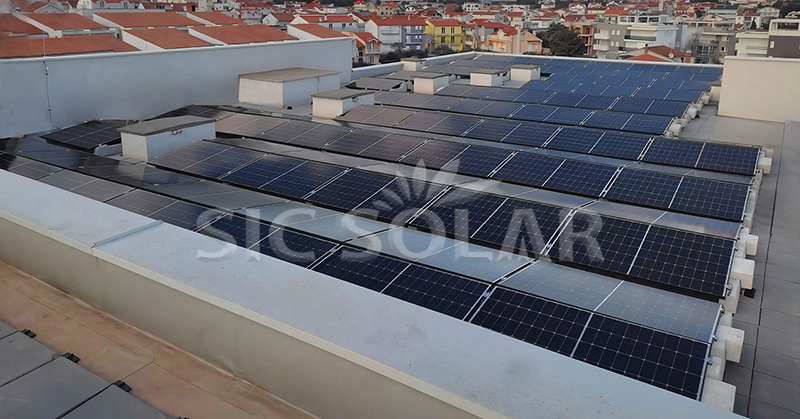 installing solar panels on flat roof