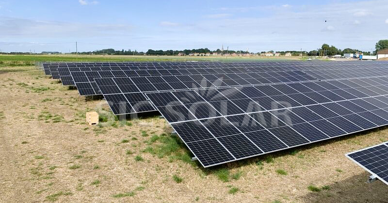 ground mounted solar installation