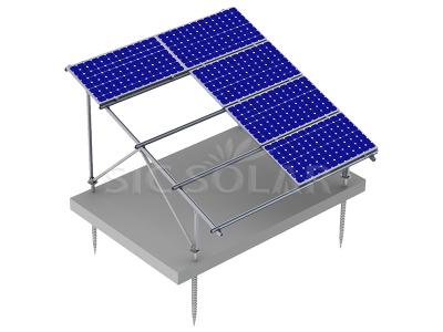 Aluminum solar ground mounting systems