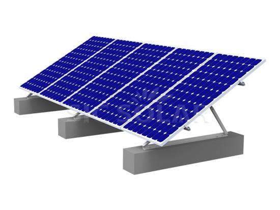 Adjustable solar panel brackets