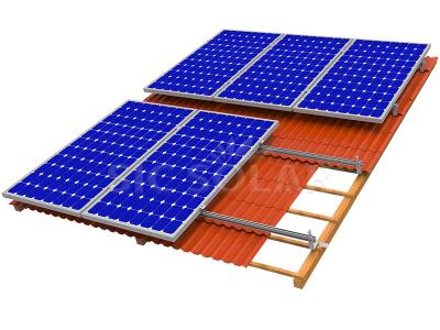 Tile roof solar mount system