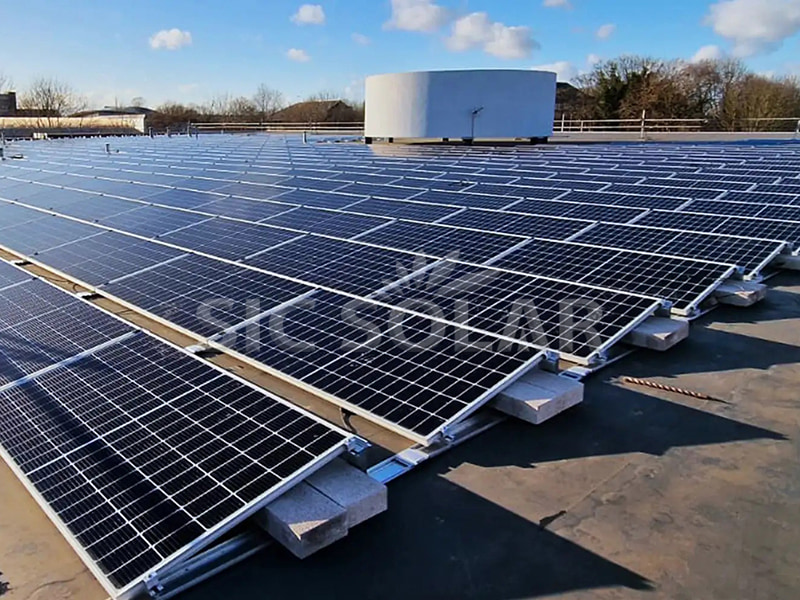 500KW zonne-Pv plat dakframe in Polen