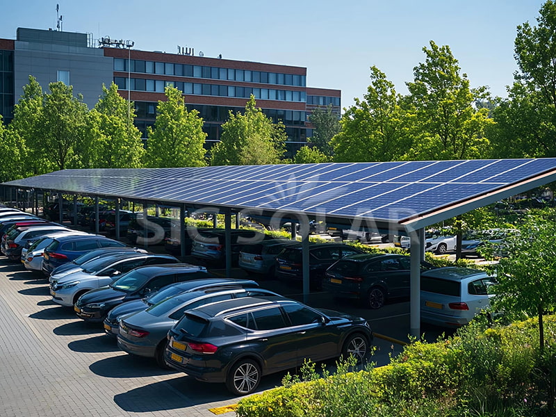 40KW Waterproof Solar Carport System U.K.