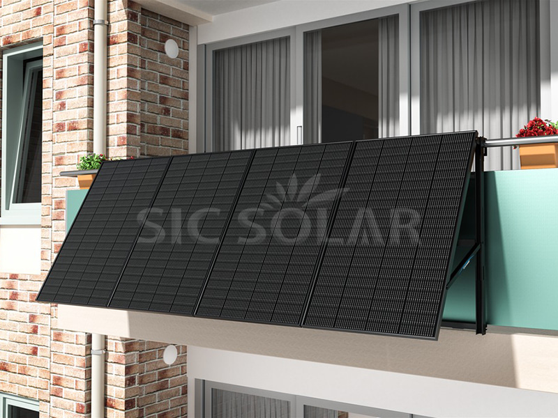 2KW Solar Easy Bracket Balkonleuninghaak in Duitsland