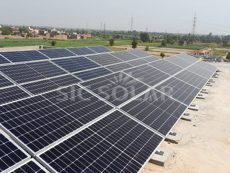 40KW Zonnepaneel Montagebeugels Plat Dak in Pakistan