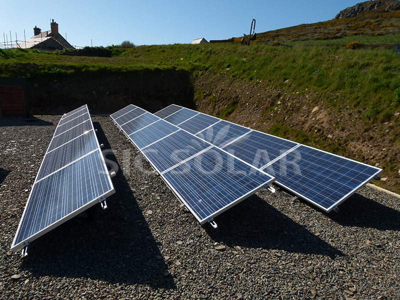 20KW ballast-zonnepaneel op de grond in Zuid-Korea