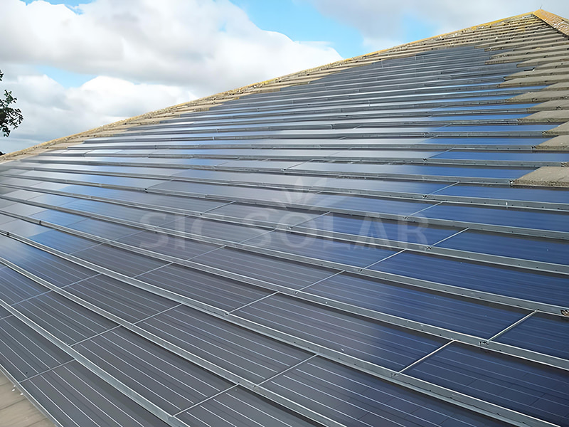 80KW Solar Bipv waterdicht zonne-montagesysteem in Frankrijk