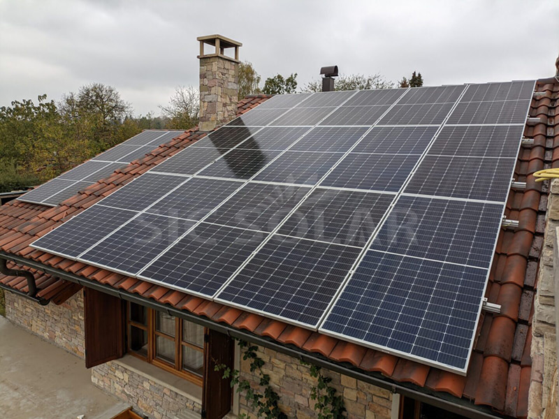 25KW Solar Home keramische dakmontagebeugel in Duitsland