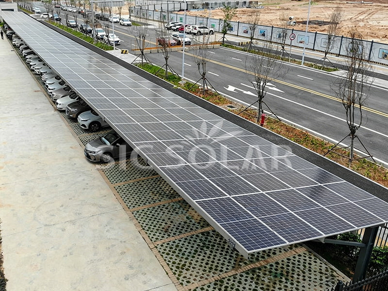100KW Solar Carport Mounting Bracket In China