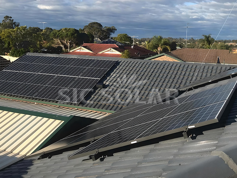 30 kW zonnedakpannendak zonne-montagesysteem in Australië
        