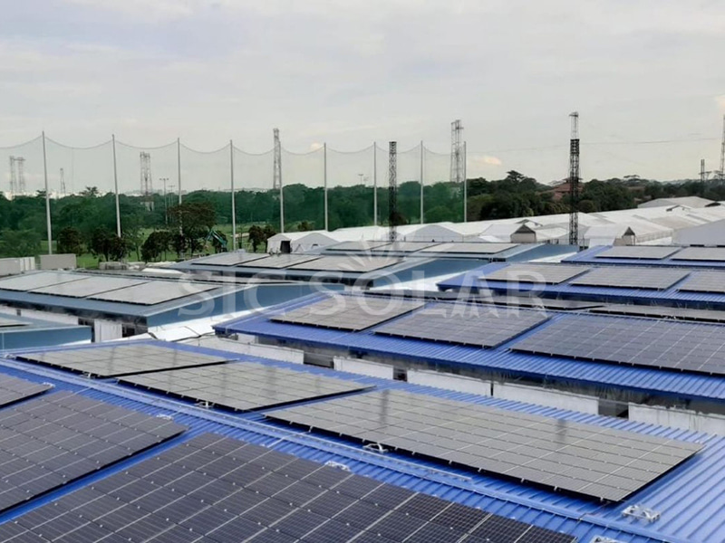 600KW Solar Trapezoidal Sheet Metal Roof In Singapore