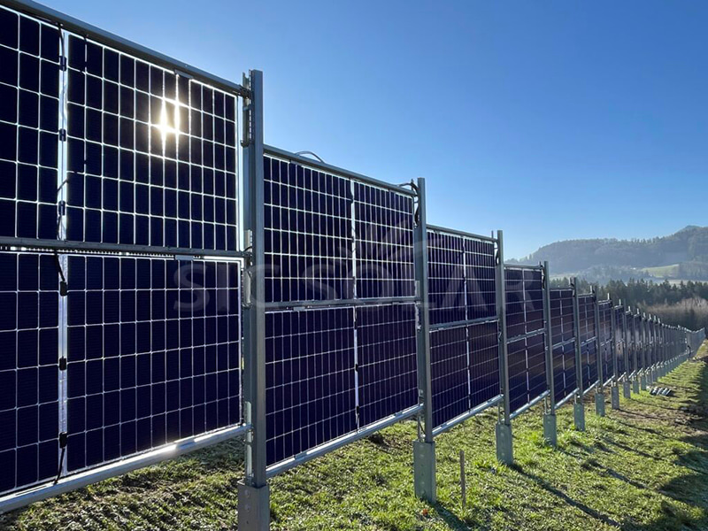 60KW Solar Vertical Fence Grondmontagesysteem in Australië