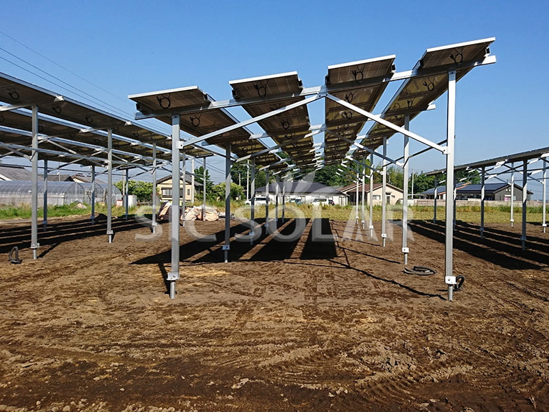 200KW Solar agrivoltaic farming system In Japan