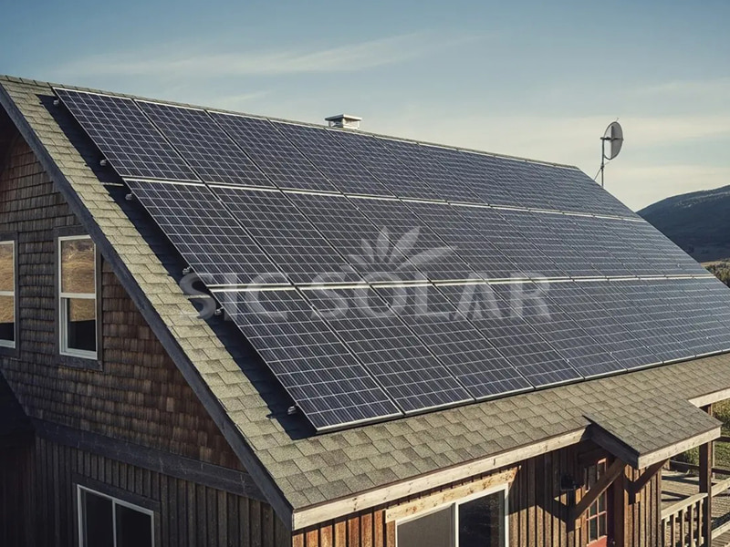 20KW zonnepanelen installeren op een tegeldak in Finland