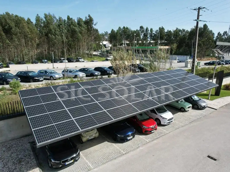 Waterdichte montagebeugel voor zonnepanelen van 50 kW voor carport in Spanje