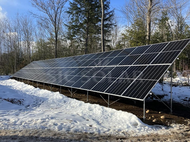 60KW op de grond gemonteerde zonnepanelenframes in Frankrijk