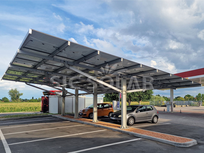 20KW Solar Carport Montage Oplossing in Italië