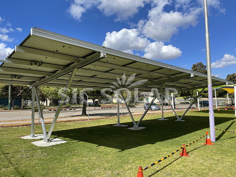Carportframe van 50 kW voor zonnepanelen in Maleisië