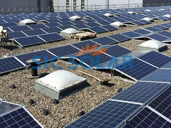 2MW zonne-montageconstructie met plat dak in Duitsland | Sic-solar.com