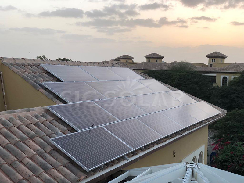 10KW keramische dakpannen zonnebeugels in Nederland