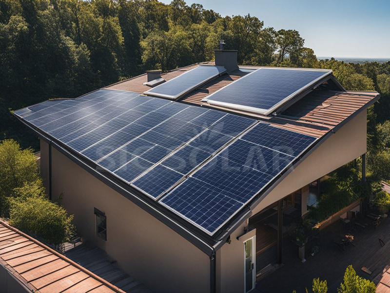 20KW zonnebeugels met leistenen dakpannen in Portugal