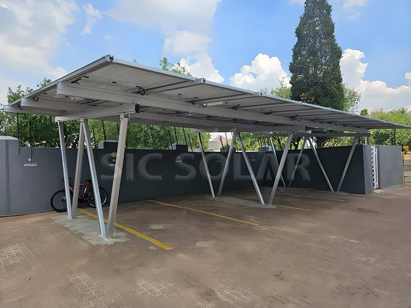 10KW Home kleine carportstructuur met zonnepaneel in Oostenrijk