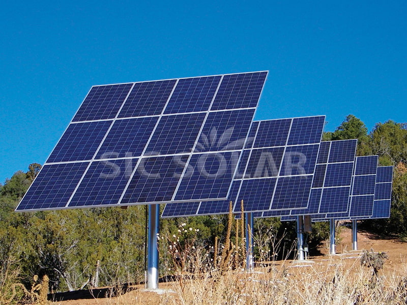30KW zonnepaneel op paal in Canada