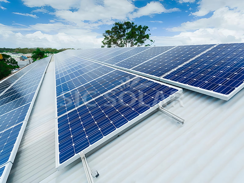 50KW Normale L-voet zonne-ijzeren dakbeugel in India