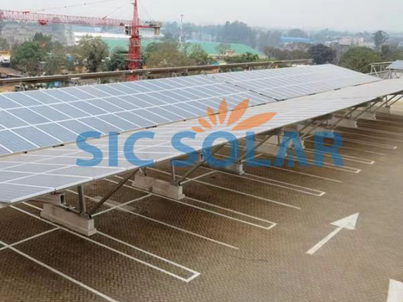 200KW carport-montagebeugel voor zonne-energie in Zambia | Sic-solar.com