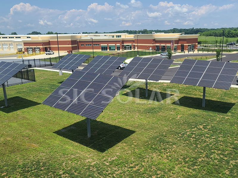 50KW enkelpolige zonnepaneelmontagebeugels in de VS