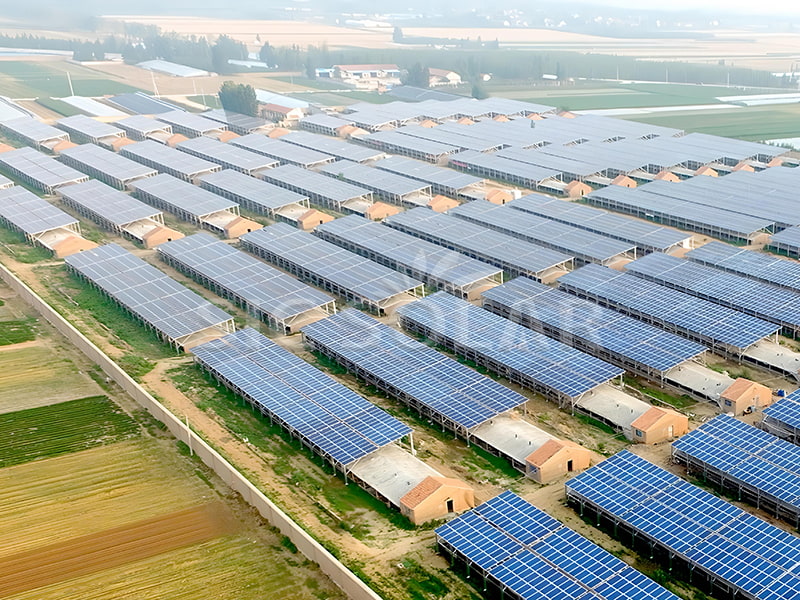 15MW zonne-montagesysteem voor landbouwvoltaïsche energie in China