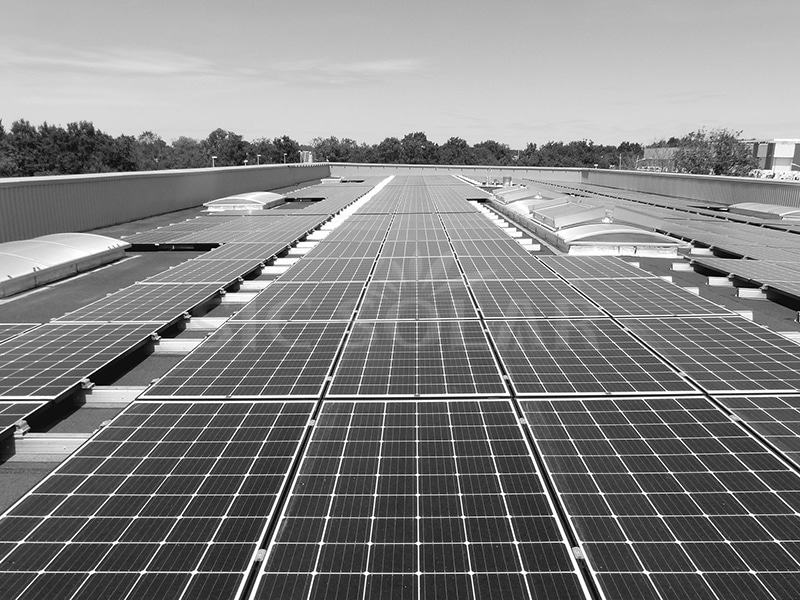 50KW montagebeugelsysteem voor plat dak op zonne-energie in de Verenigde Arabische Emiraten