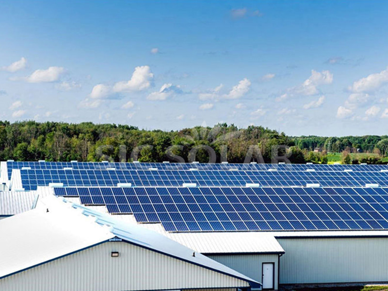 300KW zonne-energie montageoplossingen met schuin dak in Canada