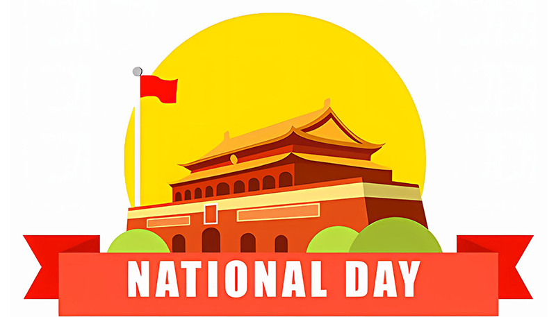Kennisgeving van de Chinese nationale feestdag